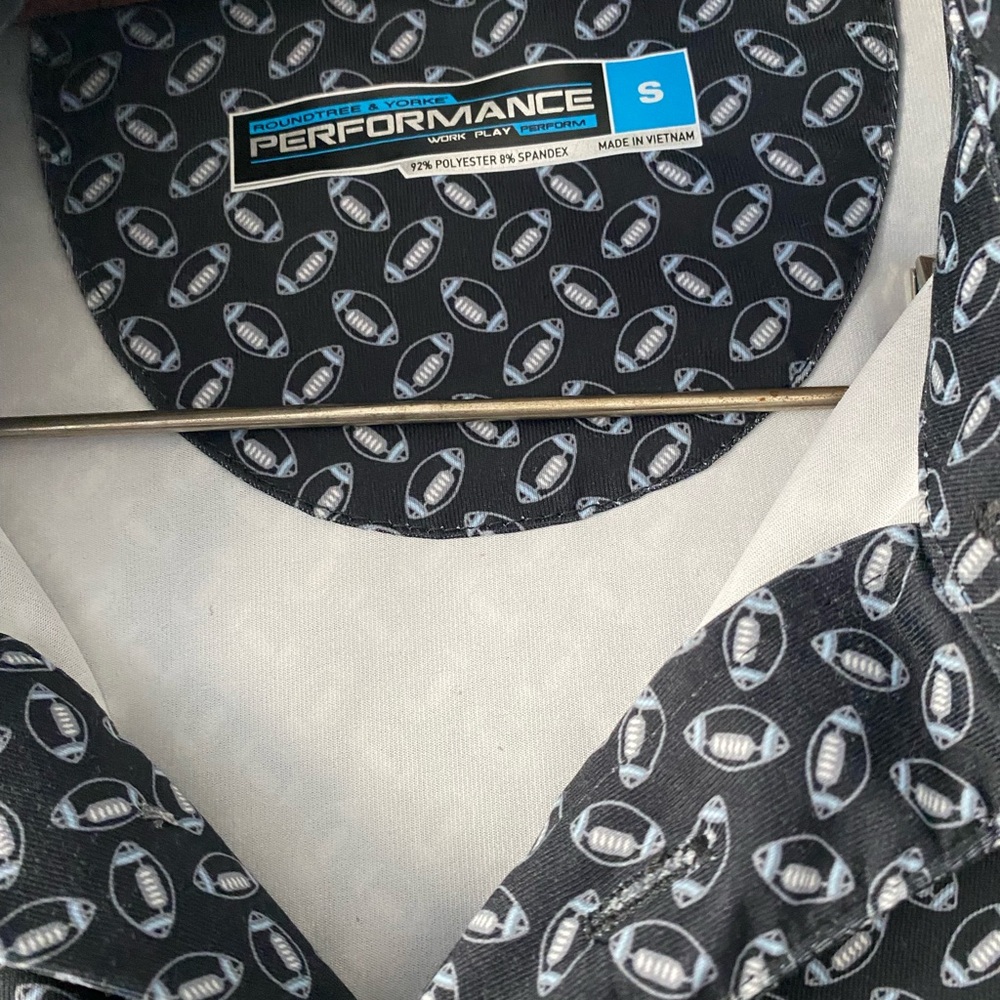 Performance Black Patterned Polo - image 4